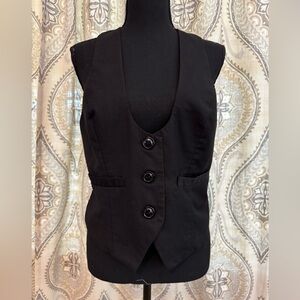 Grace Karin Black Buttoned Vest